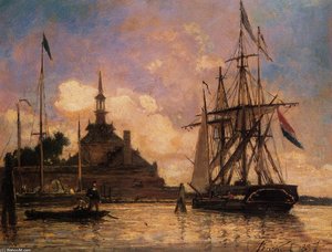 The Port Of Rotterdam 1 — Johan Barthold Jongkind