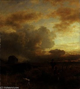 Clearing Thunderstorm In The Countryside — Oswald Achenbach
