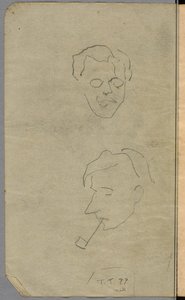 Study Of Two Heads — Arthur Lismer