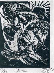 Scherzo From The Portfolio Nine Woodcuts — Otto Dix