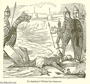 The Landing Of William The Conqueror — John Leech