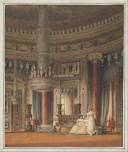 The Circular Dining Room At Carlton House — Charles Wild