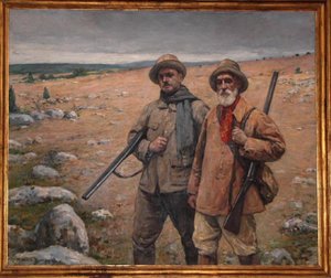 Les Chasseurs Sur Le Causse (mr Broussy Et Mr Fraysse) — Maurice Bompard