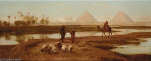 Shepherds At Gizeh — Frederick Goodall