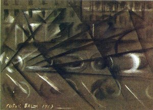 Speed Of An Automobile (study) — Giacomo Balla