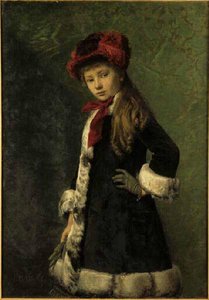 Portrait de la fille de l'artiste