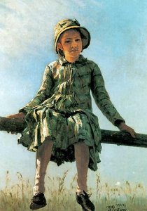 Dragon-fly. Portrait Of Vera Repina, The Artist's Daughter. — Ilya Yefimovich Repin