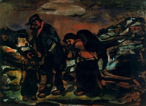 The Fugitives Or Exodus — Georges Rouault