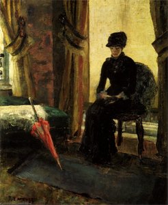 Die Traurige Dame (die Frau Im Schwarzen Kleid) — James Ensor