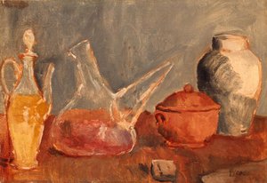 Still Life With Vases — Pablo Picasso, Cubist Still Life