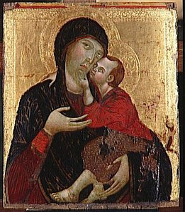 Virgin And Child — Cimabue, Byzantine Art