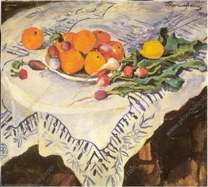 Still Life. Oranges And Radishes. Kislovodsk. — Pyotr Konchalovsky