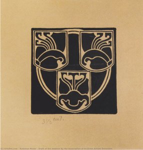 Draft Of The Emblem By The Association Of Austrian Artists Secession — Koloman Moser, Art Nouveau