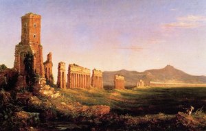 Study For The Pilgrim Of The World On His Journey — Thomas Cole