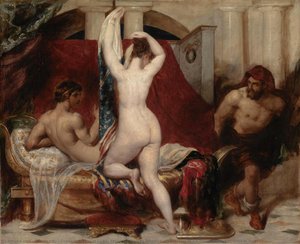 Candaules, King Of Lydia, Shews His Wife By Stealth To Gyges, One Of His Ministers, As She Goes To Bed — William Etty, Romanticism