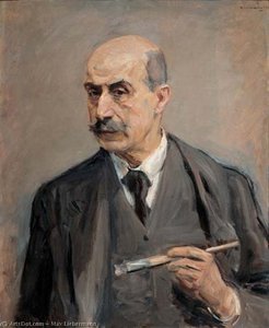 Self-portrait With Brush — Max Liebermann