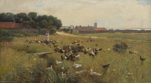 The Village Common — Alfred East