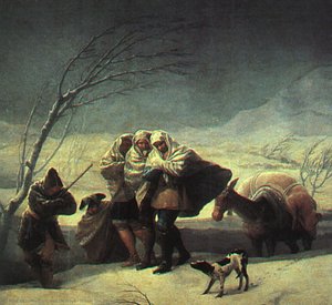 Winter The Snowstorm — Francisco José De Goya Y Lucientes, Romanticism