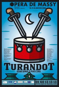 Turandot Poster, 2009 — Michel Bouvet