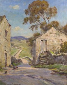 Village Lane With Chickens Beckermonds, Upper Wharfedale — Owen Bowen