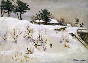 Dobroye. The Bridge. — Pyotr Konchalovsky