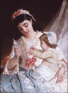 Nd 10 Distracting The Baby — Émile Munier