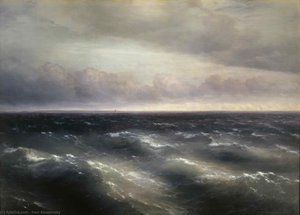 The Black Sea — Ivan Konstantinovich Aivazovsky, Romantic Seascape