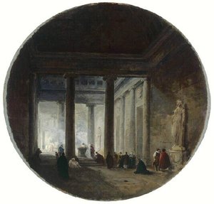 Intérieur D'un Temple Antique — Hubert Robert