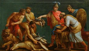 An Unidentified Classical Subject A Quarrel Over A Dead Ass — Antonio Zucchi