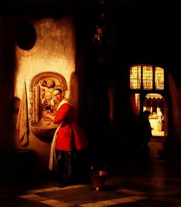 A Maid In A Hallway — Hubertus Van Hove