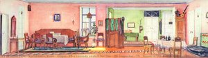 Gogol's Comedy Sketch For The 'inspector'. Room In The House The Mayor — Konstantin Yuon