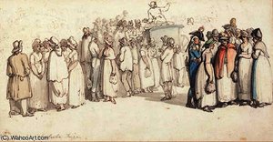 Newport Statute Fair — Thomas Rowlandson