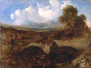 Landscape With Bridge And Figures — William James Blacklock