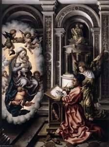 St Luke Drawing The Virgin — Jan Gossart