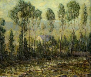 House By A Stream — Ernest Lawson