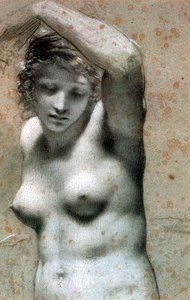 Female Nude Raising Her Arm — Pierre-paul Prud'hon