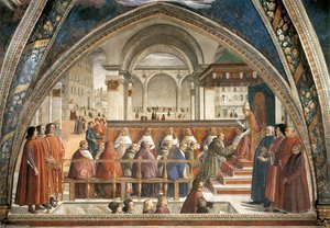 Frescoes - Confirmation Of The Rule — Domenico Ghirlandaio