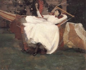 The Red Fan — Sir John Lavery