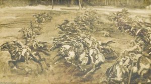 Cavalry Charge Led By Lieutenant G. M. Flowerdew, Vc — Sir Alfred James Munnings, Impressionism