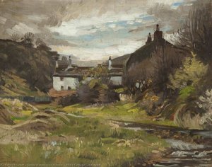 White Cottage Landscape