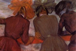Women Leaning On A Railing — Edgar Degas, Impressionism