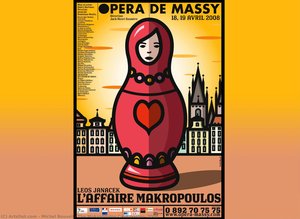 The Makropoulos Case Poster, 2008 — Michel Bouvet, Contemporary Realism