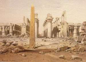 View Of The Ruins Of The Temple Of Karnak — Eduard Hildebrandt