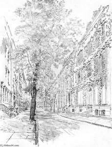 Delancey Place — Joseph Pennell