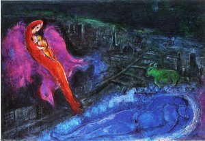 Bridges Over The Seine — Marc Chagall