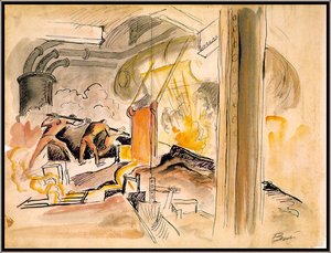 The Blast Furnace — Thomas Hart Benton