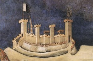 Guidoriccio Da Fogliano (detail) — Simone Martini, Late Gothic Style