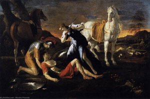 Tancred And Erminia — Nicolas Poussin, Baroque Classicism