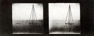 Handgemalte Stereotikon-slide — Marcel Duchamp