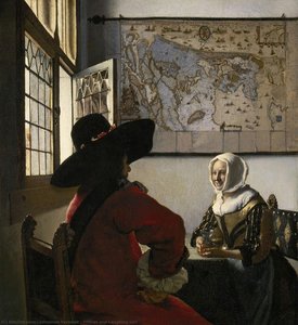 El Oficial Y La Joven Que Ríe — Johannes Vermeer